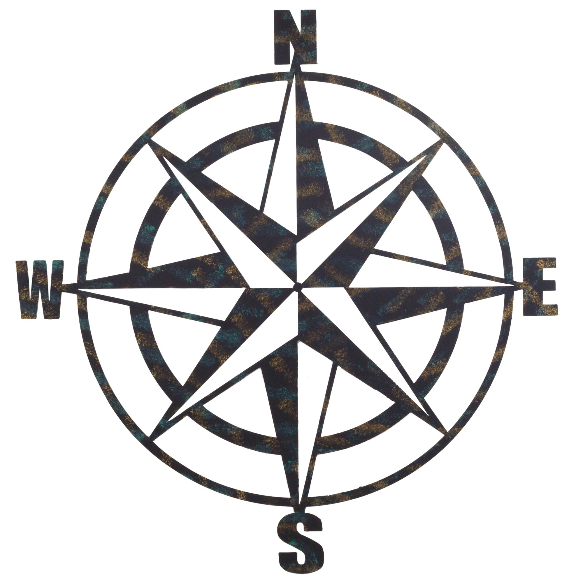 Bayaccents Metal Compass Wall Décor And Reviews Wayfair 5705